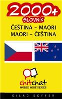 2000+ Czech - Maori Maori - Czech Vocabulary