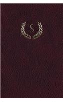 Monogram "S" Journal: 365 page Journal Diary Notebook