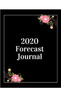 2020 Forecast Journal: Prompted Journal & Tarot Planner for 2020 (Black&White Interior) - 8.5x11" (21.6x28 cm)