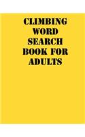 Climbing Word Search Book For Adults