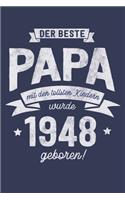 Der Beste Papa wurde 1948 geboren: Wochenkalender 2020 mit Jahres- und Monatsübersicht und Tracking von Gewohnheiten - Terminplaner - ca. Din A5