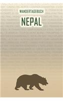 Nepal: Wandertagebuch: Nepal. Ein Logbuch mit vorgefertigten Seiten und viel Platz für deine Reiseerinnerungen. Eignet sich als Geschenk, Notizbuch oder al