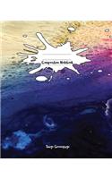 Composition Notebook: 150 page College Rule Composition Size Notebook Paint Art Pattern