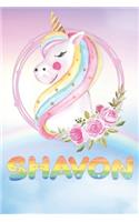 Shavon: Want To Give Shavon A Unique Memory & Emotional Moment? Show Shavon You Care With This Personal Custom Named Gift With Shavon's Very Own Unicorn Cus