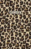 Camdyn: Personalized Notebook - Leopard Print (Animal Pattern). Blank College Ruled (Lined) Journal for Notes, Journaling, Diary Writing. Wildlife Theme Des