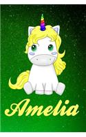 Amelia Personalized Name Journal
