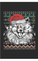 Ugly Christmas - Pomeranian: Dotted Bullet Grid Notebook / Journal (6 X 9) - Christmas Gift for Kids, Teens, Mom And Dad