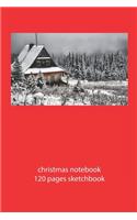 christmas notebook 120 pages sketchbook