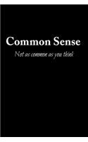 Common Sense Not As Common As You Think: 100 Line Pages