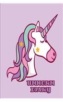 Unicorn Diary: Unicorn 2019 Daily Planner Diary a Day to a Page