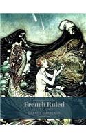 Maritime Mermaid At Sea French Ruled Seyes Grid Grands Carreaux Practice Paper