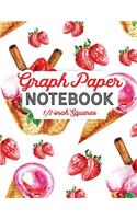 Graph Paper Notebook: (Graph Paper Notebook: 1/2 Inch Squares)