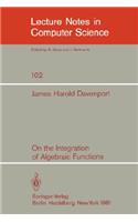 On the Integration of Algebraic Functions
