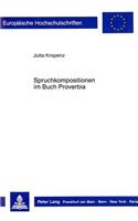 Spruchkompositionen Im Buch Proverbia