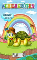Schildkröten Malbuch für Kinder Alter 4-8