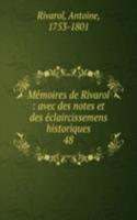 Memoires de Rivarol