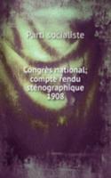 Congres national; compte rendu stenographique