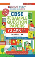 Oswaal CBSE Sample Question Papers Class 11 English Core Book (For 2024 Exams ) | 2023-24