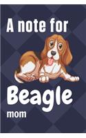 A note for Beagle mom: For Beagle Dog Fans