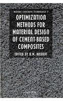 Optimization Methods for Material Design of Cement-based Composites