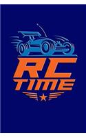 RC Time: Versatile Journal with RC Cars and Trucks theme on the cover.