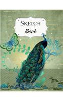 Sketch Book: Peacock Sketchbook Scetchpad for Drawing or Doodling Notebook Pad for Creative Artists #7