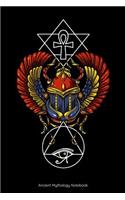 Ancient Mythology Notebook: Egyptian Scarab Beetle Notebook