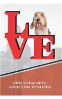 Petits Bassets Griffons Vendeen: Dog Love Park Isometric Dot Paper Notebook Book Is 120 Pages 6x9