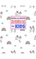 Draw and Write Journal for Kids: Cute Unicorn Matte Cover Design for Drawing, Creative Writing, Doodling, Creating Your Own Story, Illustration Book and Diary (Perfect Gift for Kids