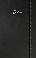 Carlyn: Weekly Meal Planner Simulated Black Leather Track And Plan Your Meals 52 Week Food Planner / Diary / Log / Journal / Calendar Meal Prep And Planning