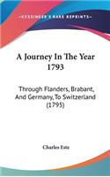 A Journey In The Year 1793