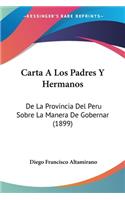 Carta A Los Padres Y Hermanos