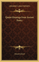 Quaint Gleanings From Ancient Poetry