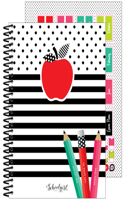 Black, White & Stylish Brights Teacher Planner