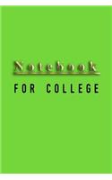 Notebook For College