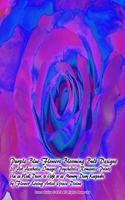 Purple Blue Flowers Blooming Bulb Designs 20 Art Aesthetic Images Psychedelic Romantic Prints Use as Wall Decor, to Gift or as Memory Diary Keepsake by Flower Loving Artist Grace Divine