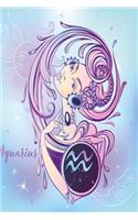 Zodiac sign aquarius Notebook