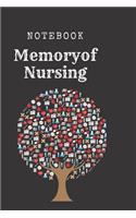 Memory Notebook of Nursing: Lined Notebook / Journal Gift, 120 Pages, 6 x 9 Soft Cover, Matte Finish