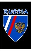 Russland Flaggen Notizbuch