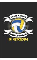 Volleyball game is serious