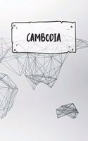Cambodia: Dotted Travel Diary Notebook or Journey Dotted Grid Journal - Holiday Trip Pocketbook for Men and Women with Dots
