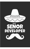 Señor Developer Notebook: Programmer Code Journal / 6x9 Inches / 120 sites / Ruled Paper