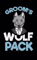 Groom's Wolf Pack: 120 Pages I 6x9 I Scuba Diving Notebook I Funny Wedding Party, Bachelor & Groomsmen Gifts