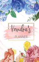 Kendra's Planner: Monthly Planner 3 Years January - December 2020-2022 - Monthly View - Calendar Views Floral Cover - Sunday start