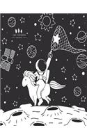 sketchbook: Space time on black cover (8.5 x 11) inches 110 pages, Blank Unlined Paper for Sketching, Drawing, Whiting, Journaling & Doodling(6 Space Time on Black Sketchbook)