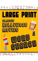 Large Print Classic Hollywood Movies Word Search