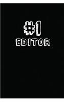 #1 Editor: Blank Lined Composition Notebook Journals to Write in