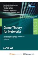 Game Theory for Networks