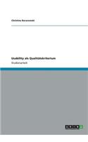 Usability als Qualitätskriterium