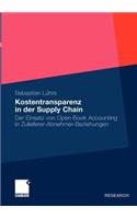 Kostentransparenz in Der Supply Chain